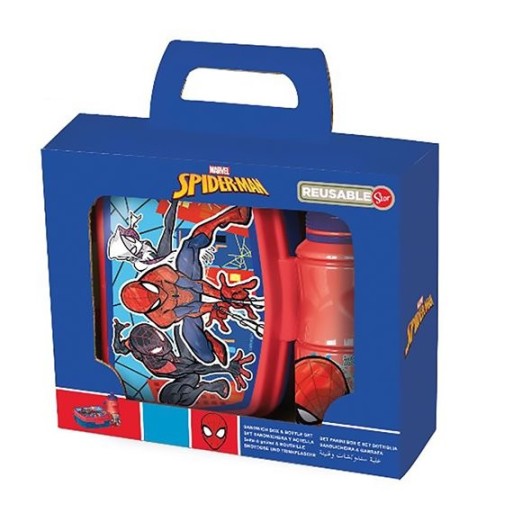 Set Porta Merenda e Borraccia Spiderman | Cloclorinda