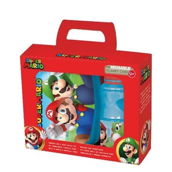 Set Porta Merenda e Borraccia Super Mario | Cloclorinda