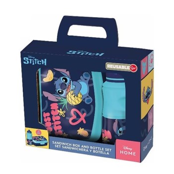 Set Porta Merenda e Borraccia Stitch | Cloclorinda