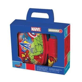 Set Porta Merenda e Borraccia Avengers | Cloclorinda