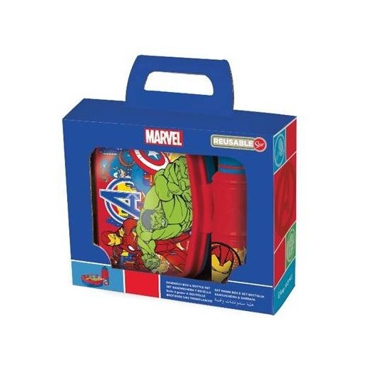 Set Porta Merenda e Borraccia Avengers | Cloclorinda
