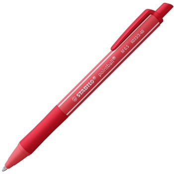 Penna sfera scatto Pointball Colorful - Stabilo Rosso | Cloclorinda.it