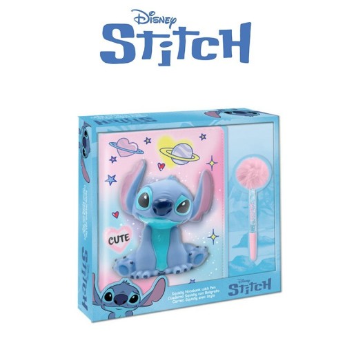 Disney Stitch Squishy Notebook con Penna | Cloclorinda.it
