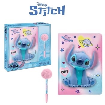 Disney Stitch Squishy Notebook con Penna | Cloclorinda.it