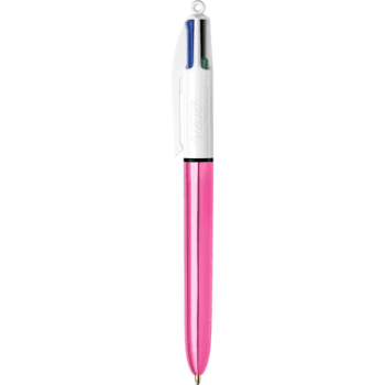 Penna Bic 4 Colori Shine Rosa | Cloclorinda.it