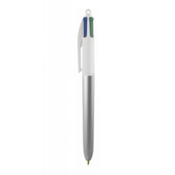 Penna a Sfera BIC 4 Colori Glacé – Punta 1 mm Argento | Cloclorinda.it