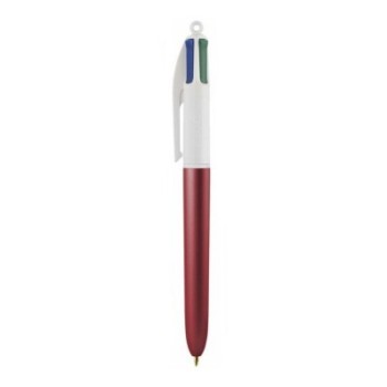 Penna a Sfera BIC 4 Colori Glacé – Punta 1 mm Rosso | Cloclorinda.it
