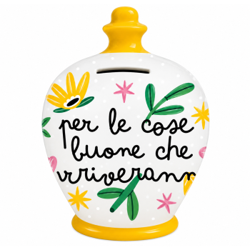 SALVADANAIO - PER LE COSE BUONE CHE ARRIVERANNO | Cloclorinda.it