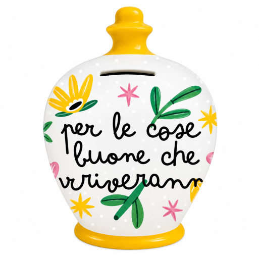 SALVADANAIO - PER LE COSE BUONE CHE ARRIVERANNO | Cloclorinda.it