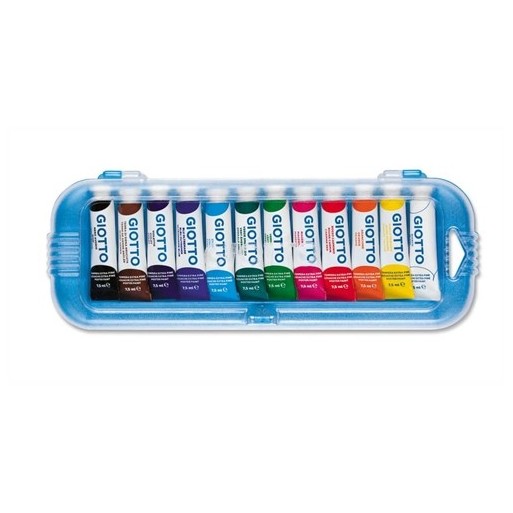 Tubetti tempera Giotto - 7,5 ml - assortito - 302500 (conf.12) | Cloclorinda.it