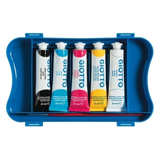 Tubi tempera Giotto - 21 ml - conf. 5 \| Cloclorinda.it