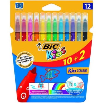 PENNARELLI BIC KIDS CONF. 12 PZ | Cloclorinda.it