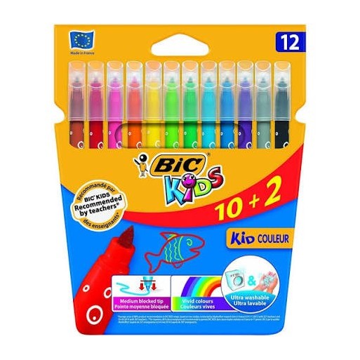 PENNARELLI BIC KIDS CONF. 12 PZ | Cloclorinda.it
