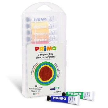 Tempera in tubetto 7.5 ml, 12 colori | Cloclorinda.it