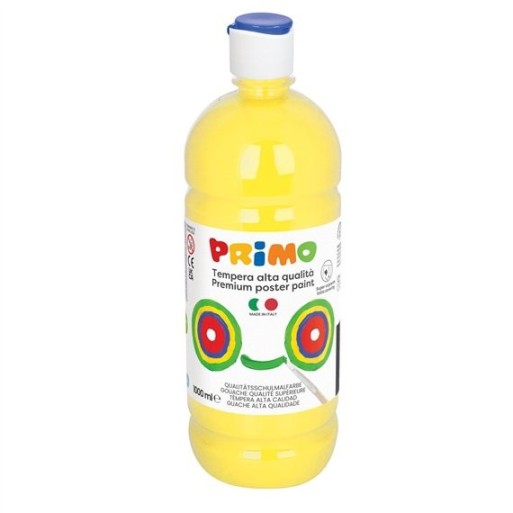 Colori a Tempera Primo 1000 ml. Giallo Limone | Cloclorinda.it