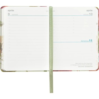 Agenda 12 Mesi 2027 Mignon Giornaliera - COMIX Bloom Bianco | Cloclorinda.it