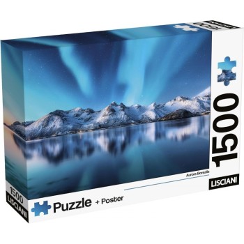 Puzzle + Poster Aurora Borealis 1500 pezzi | Cloclorinda.it