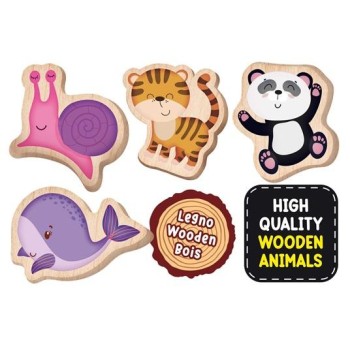 Montessori Legno Puzzle Baby Animals | Cloclorinda.it