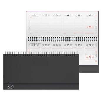 Agenda 2027 Alleria 29x15 cm – Planning Settimanale Nero | Cloclorinda.it