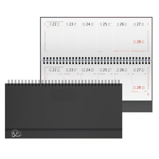 Agenda 2027 Alleria 29x15 cm – Planning Settimanale Nero | Cloclorinda.it