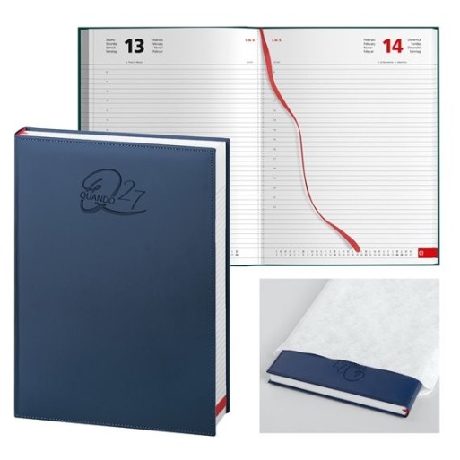 Agenda 2027 Femmena Giornaliera SDS 21x29,7 cm – Blu, 400 Pagine| Cloclorinda.it