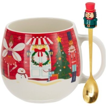 Tazza Natalizia con Cucchiaio | Cloclorinda.it